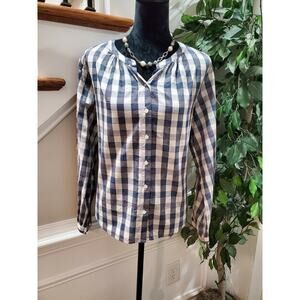 Velvet Women Multicolor 100% Cotton Long Sleeve Button Down Casual Shirt Size S